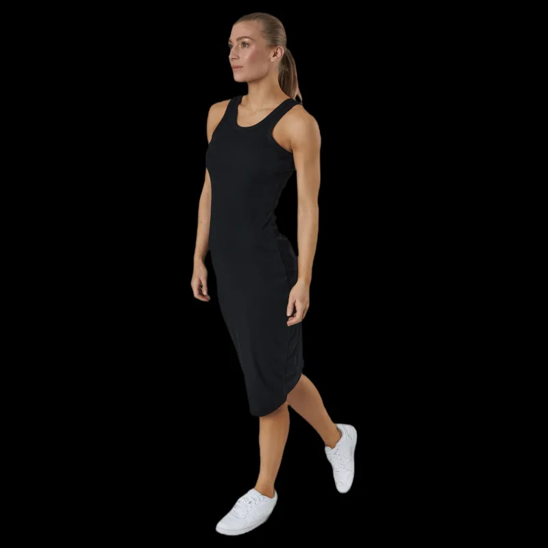 NOUN Hazel Rib Tank Dress Black Svart Clearance