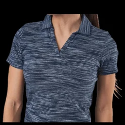 Puma Golf Heather Slub Polo Blue Blå