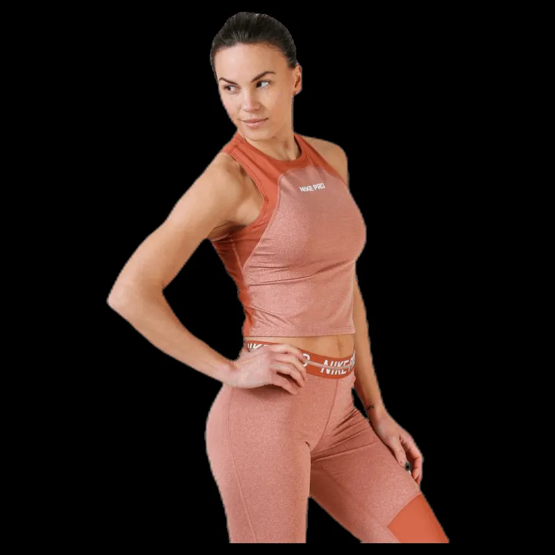 Outlet Nike Heather Tank Pink/White Rosa