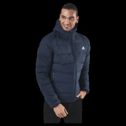 adidas Helionic Down Hooded Jacket Legend Ink Svart Best