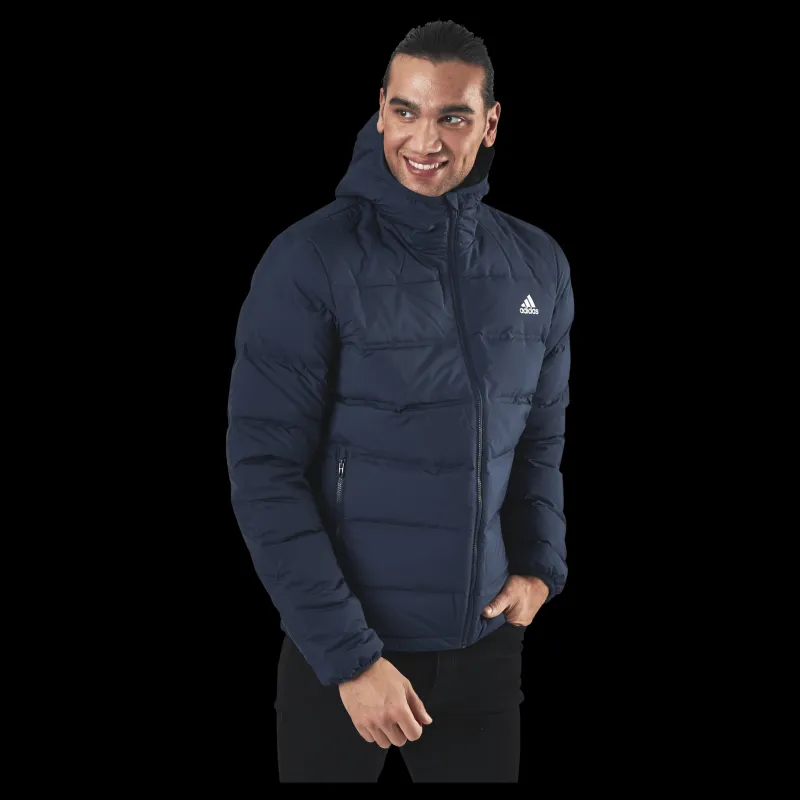 adidas Helionic Down Hooded Jacket Legend Ink Svart Best