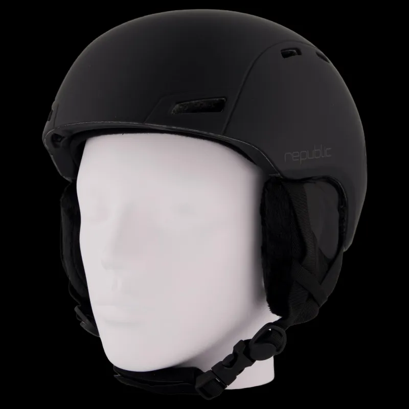 Republic Helmet R510 Black Svart Clearance