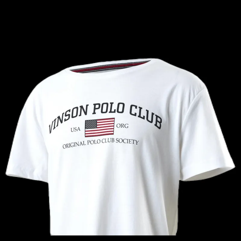 Vinson Polo Club Henley Junior White Vit Sale