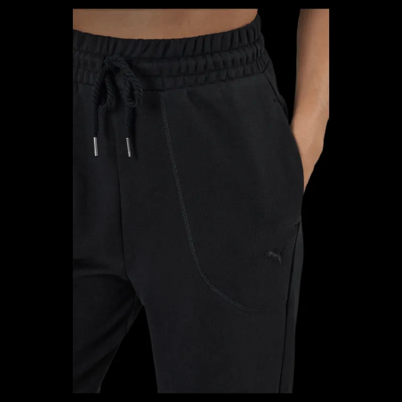 Discount Puma Her Wide Pants Tr Black Svart