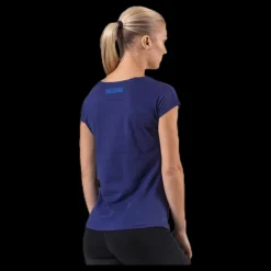 Mizuno Heritage Tee Purple Blå Outlet