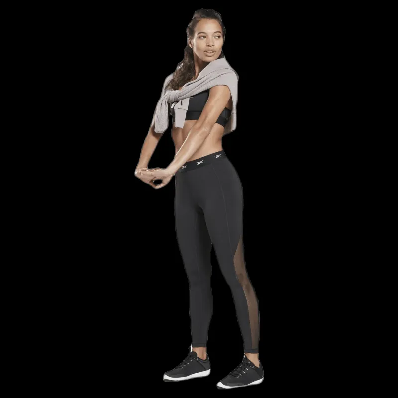 Discount Reebok Hero Racer Pad Bra Read Black Svart
