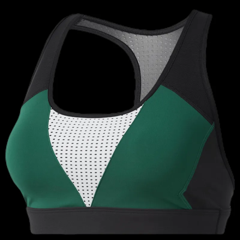 Reebok Hero Racer Padded Bra Green/Black Svart Sale