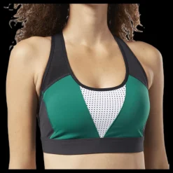 Reebok Hero Racer Padded Bra Green/Black Svart Sale