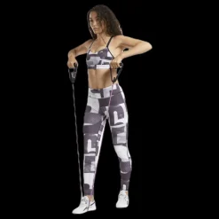 New Reebok Hero Strappy Bra White/Black Vit och Svart