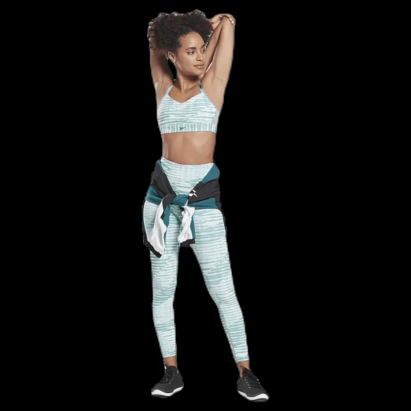 Reebok Hero Strappy P Bra White/Green Vit och Grön
