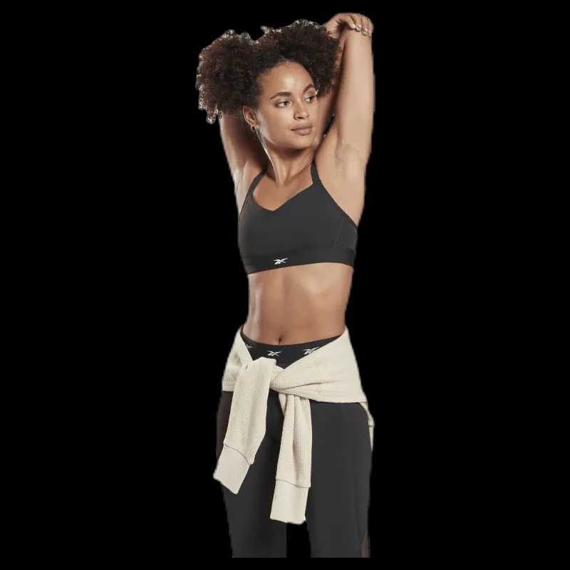 Reebok Hero Strappy Padded Bra Black Svart Sale