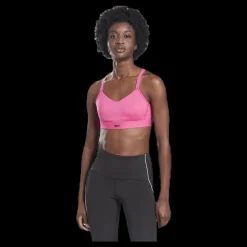 Reebok Hero Strappy Padded Bra Pink Svart New