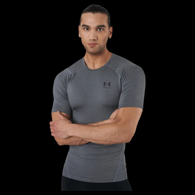 Under Armour HG Armour Comp SS Grey Grå New