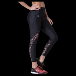 Under Armour HG Armour Printed Panel Ankle Crop Black Svart