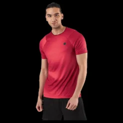Under Armour HG Rush Fitted SS Printed Brown Brun