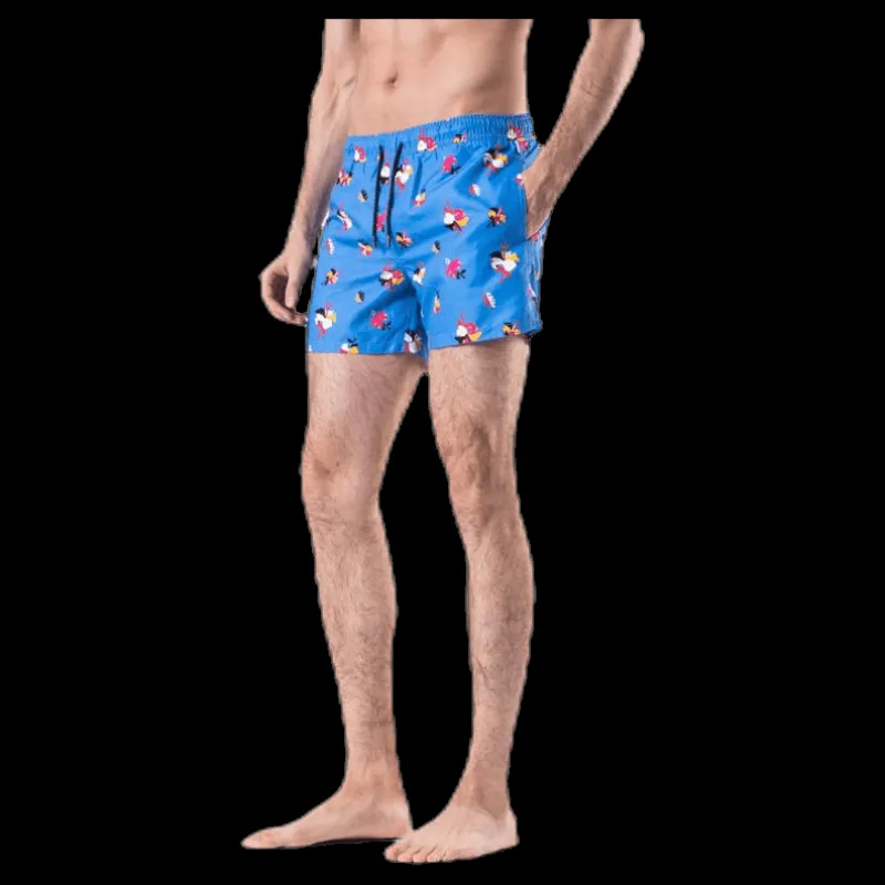 Happy Socks Hibiscus Swim Shorts Blue Blå Clearance