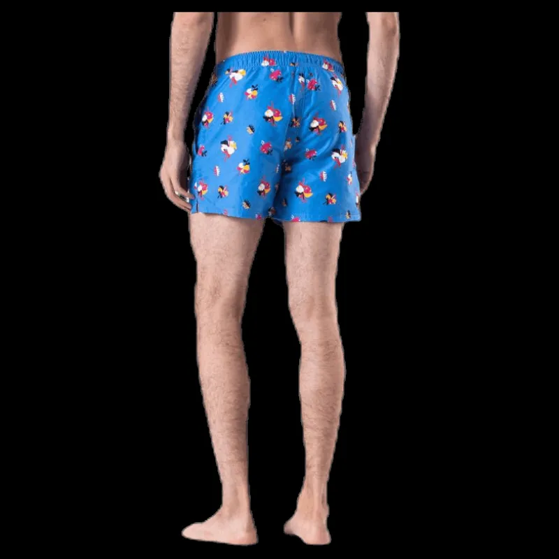 Happy Socks Hibiscus Swim Shorts Blue Blå Clearance