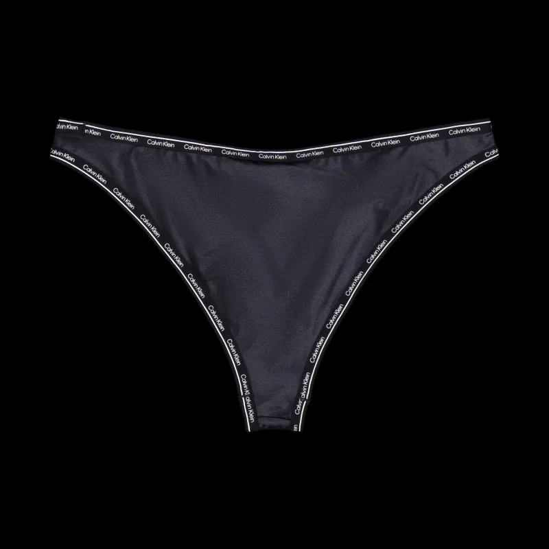 Calvin Klein High Leg Cheeky Bikini Black Svart Online