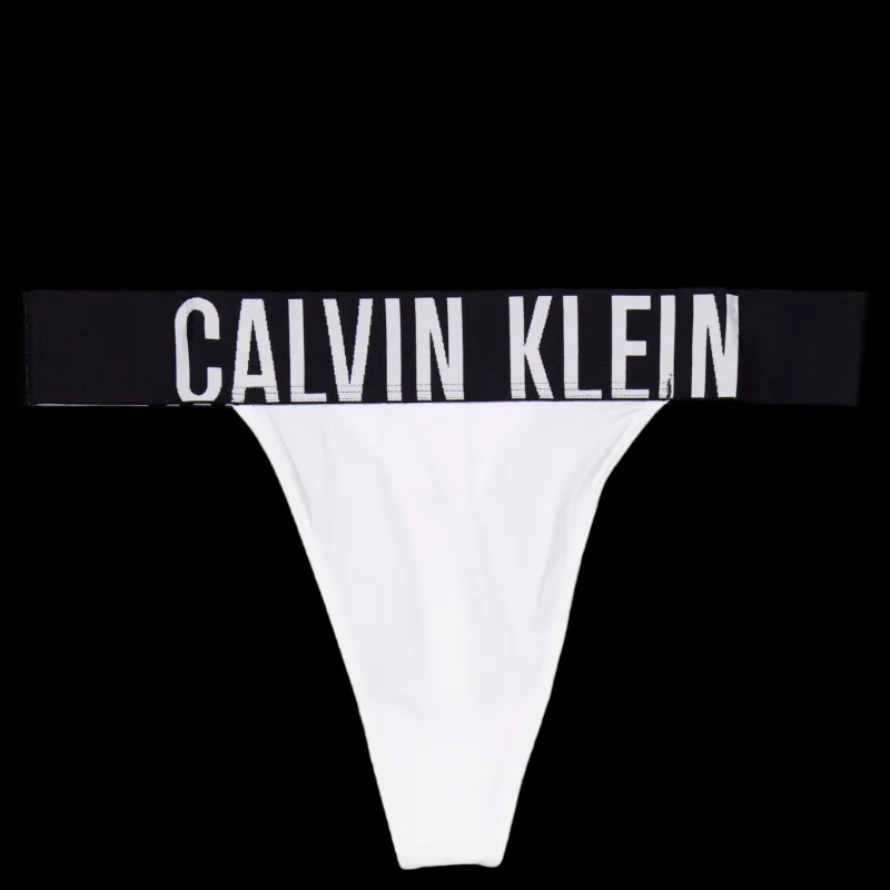 Outlet Calvin Klein High Leg Thong White Vit