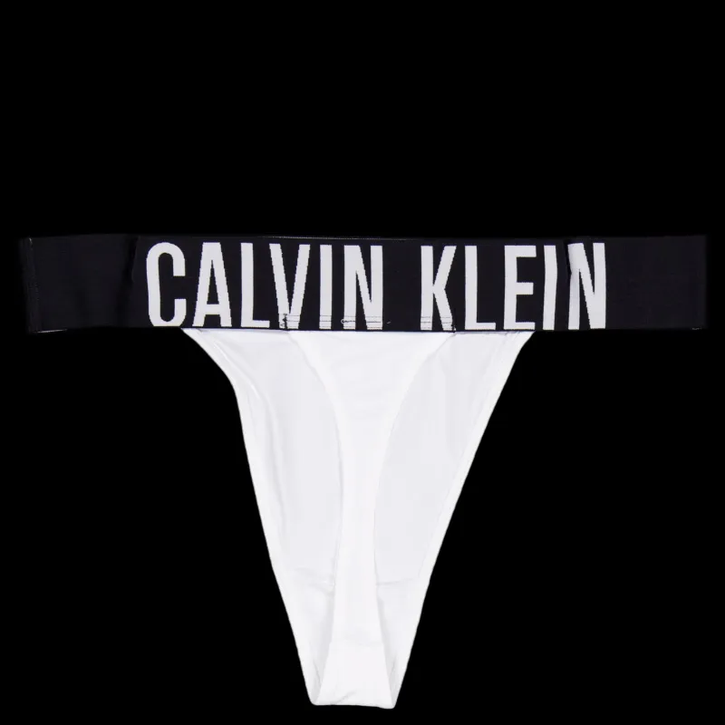 Outlet Calvin Klein High Leg Thong White Vit