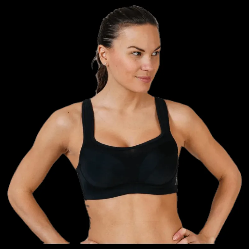 Online Stay in place High Support Sports Bra H Black Svart
