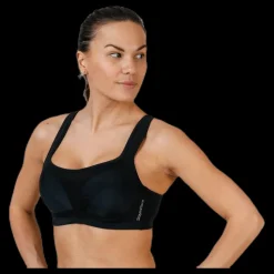 Online Stay in place High Support Sports Bra H Black Svart