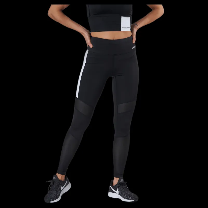 Hot Björn Borg High Waist Block Tight Black Svart