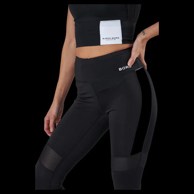 Hot Björn Borg High Waist Block Tight Black Svart