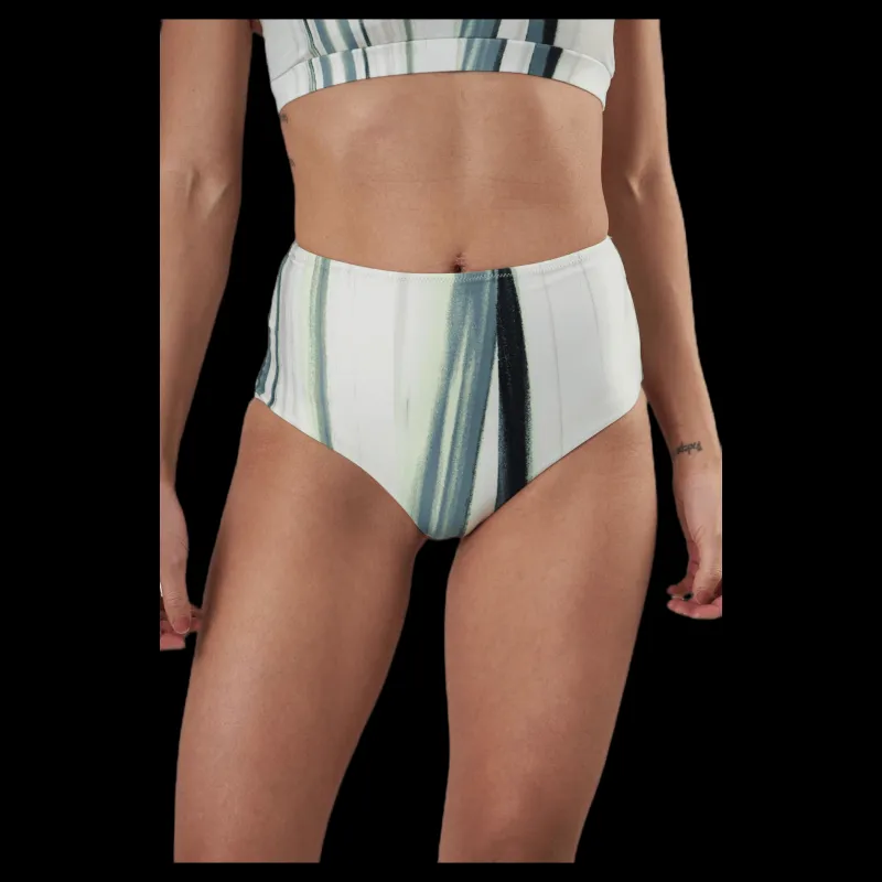 Röhnisch High Waist Brief White/Green Vit och Grön
