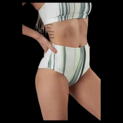 Röhnisch High Waist Brief White/Green Vit och Grön