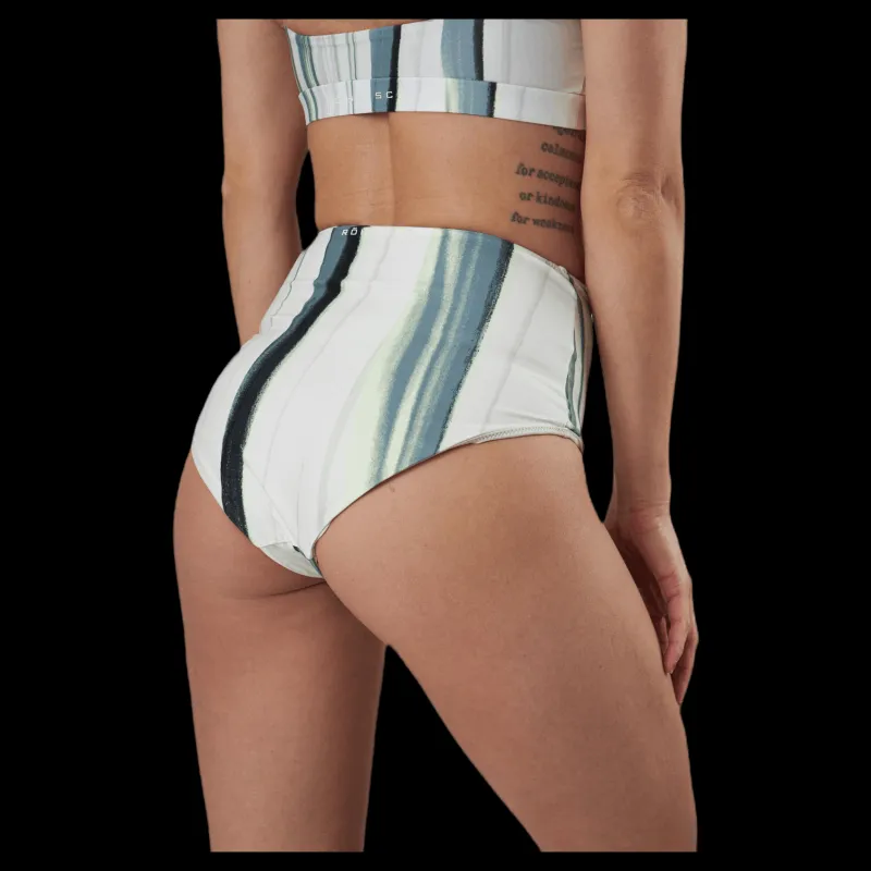Röhnisch High Waist Brief White/Green Vit och Grön