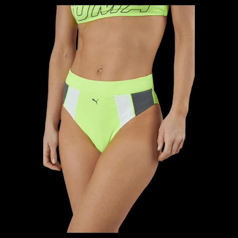 Puma High Waist Brief Yellow Grön