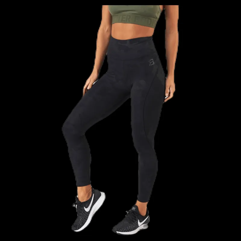 Better Bodies High Waist Leggings Patterned/Black Mönstrad och Svart Best
