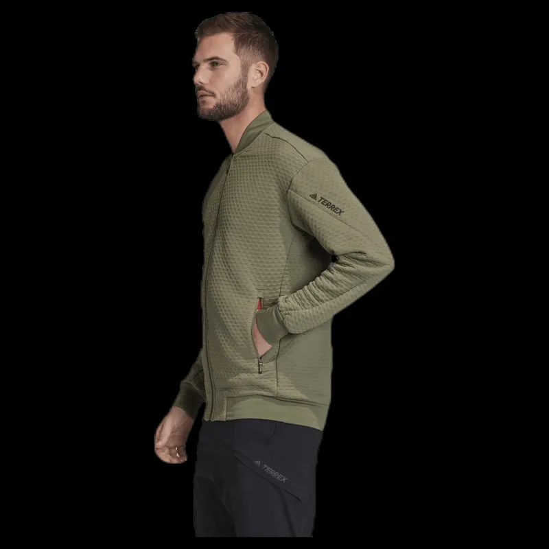 adidas Hike Fleece Jacket Green Grön