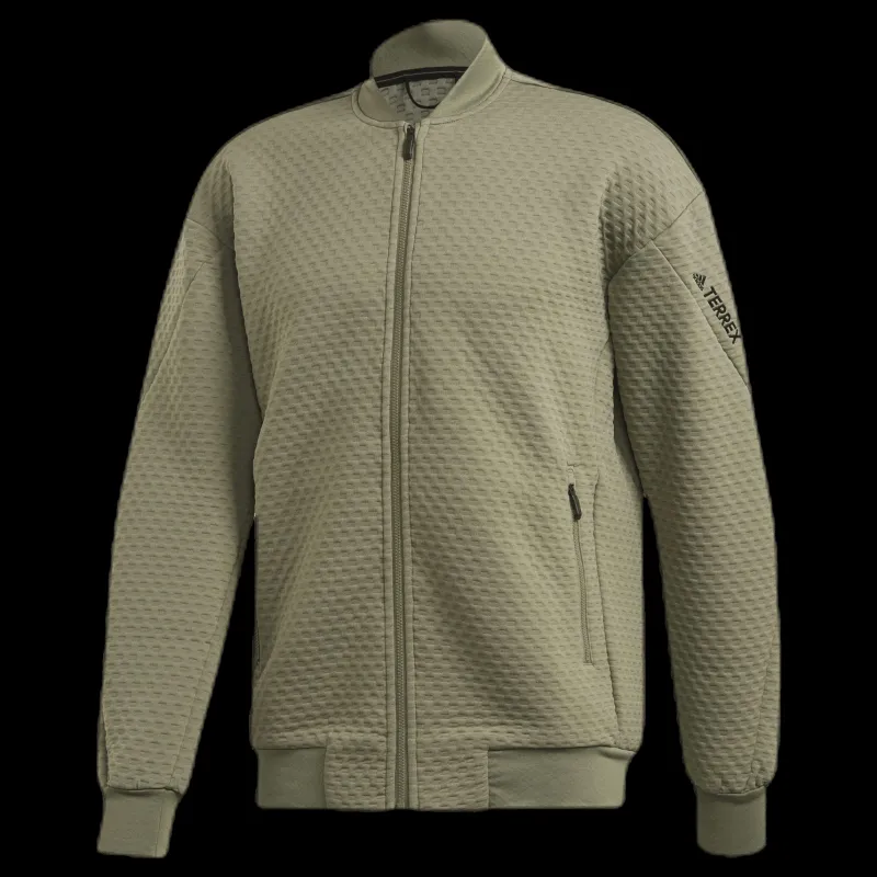 adidas Hike Fleece Jacket Green Grön