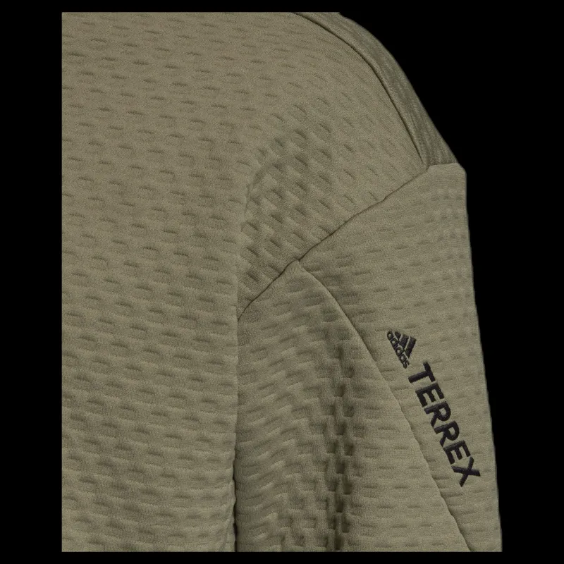 adidas Hike Fleece Jacket Green Grön