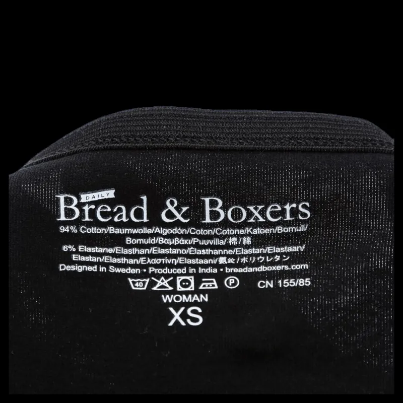 Bread & Boxers Hipster Black Svart Hot