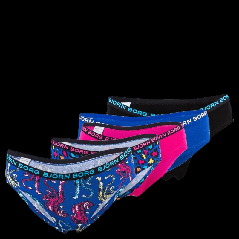 Björn Borg Hipster Energy Leo och Tiger Junior 5-Pack Patterned Mönstrad Hot