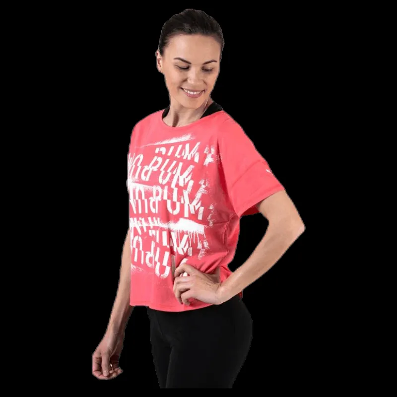Best Puma HIT Feel It Tee Pink Rosa