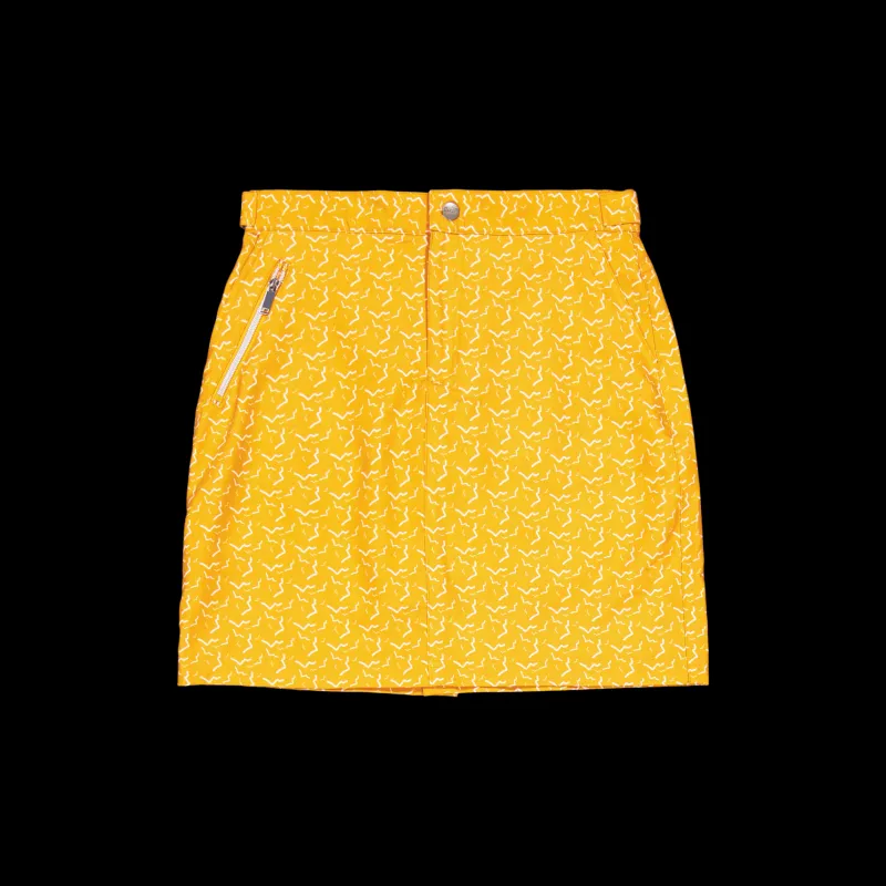 Tuxer Hollie Reco Skort Flame Orange Print Gul Online