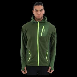 Outlet TrueNorth Hood Jacket Fleece Green Grön