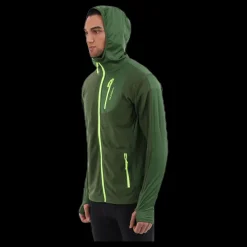 Outlet TrueNorth Hood Jacket Fleece Green Grön