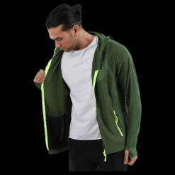 Outlet TrueNorth Hood Jacket Fleece Green Grön