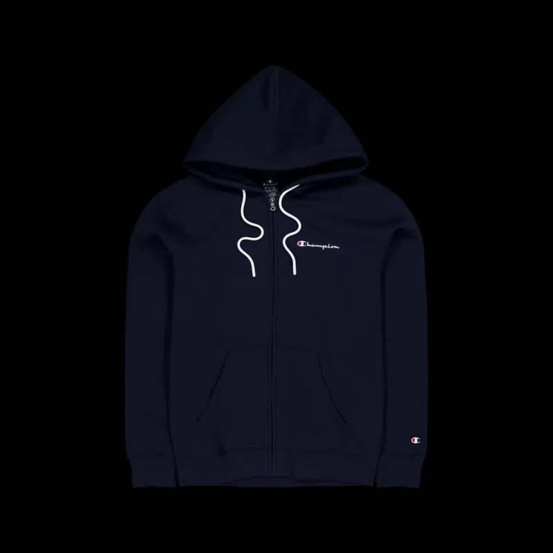Champion Hooded Full Zip Sweatshirt Sky Captain Blå Best