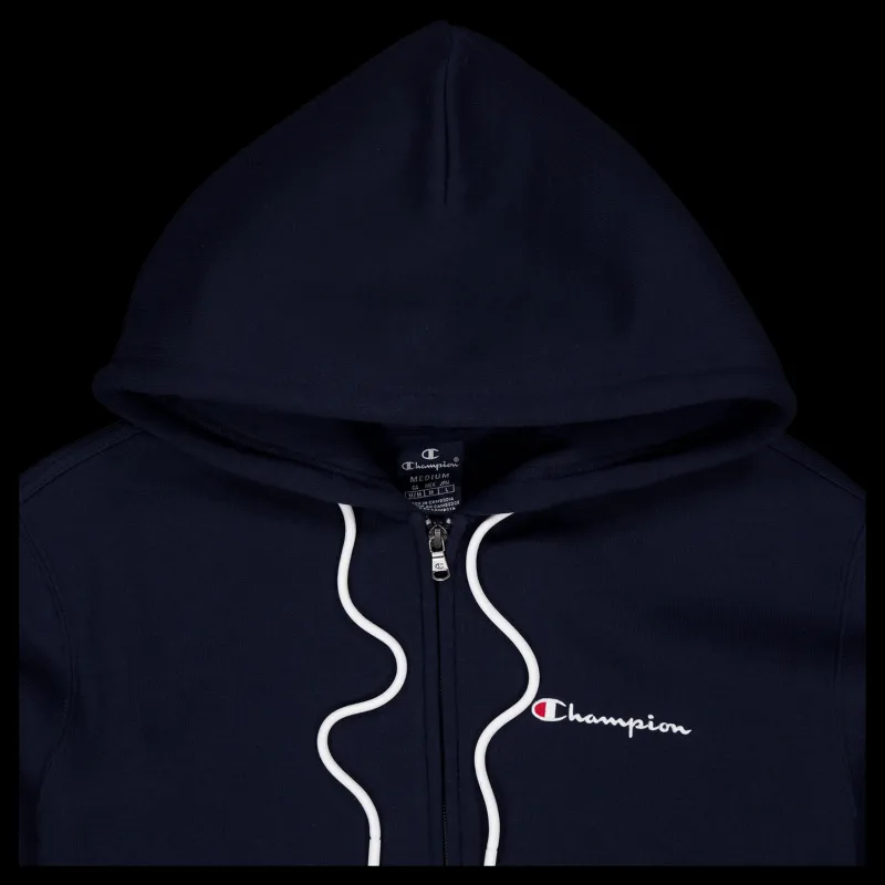 Champion Hooded Full Zip Sweatshirt Sky Captain Blå Best