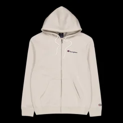 Discount Champion Hooded Full Zip Sweatshirt Silver Lining Beige