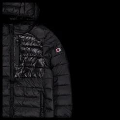 Discount Champion Hooded Jacket Black Beauty Svart