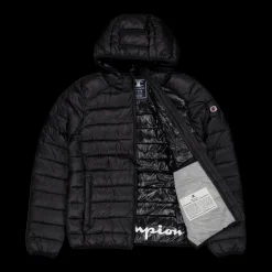 Discount Champion Hooded Jacket Black Beauty Svart