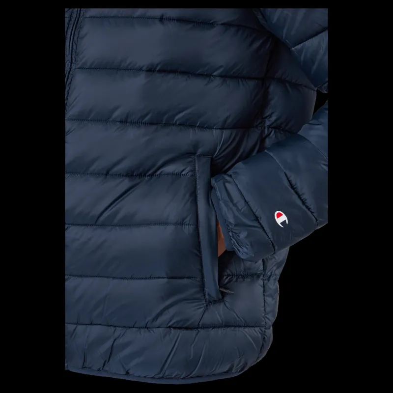 Champion Hooded Jacket Bs501 Blå New