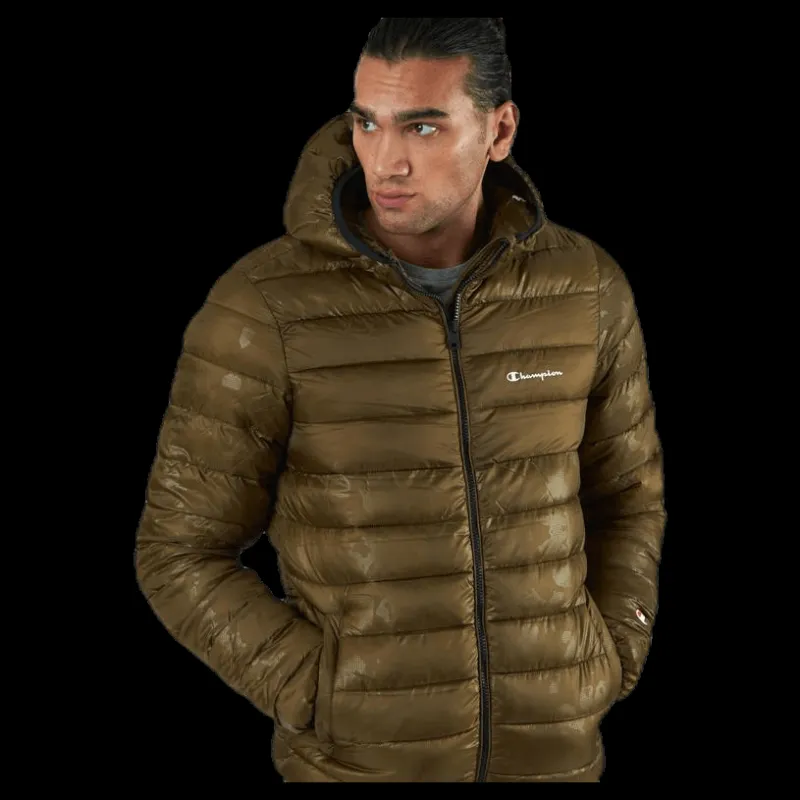 Sale Champion Hooded Jacket Green Grön